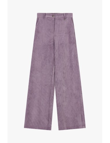 Calças largas efeito veludo Dixie