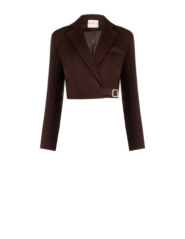Blazer curto com cinto Rinascimento