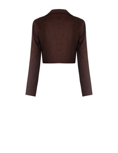 Blazer Cropped Com Cinto Rinascimento