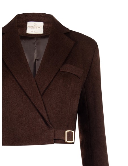 Blazer curto com cinturino Rinascimento