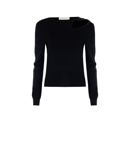 Camisola de malha com cut-out e detalhe enrolado Rinascimento