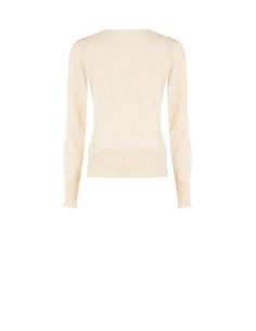 Camisola Com Trama Do Logótipo RR E Decote Redondo Em Lã Mista Rinascimento 2