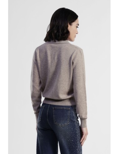 Pulôver com colarinho e botões Dixie