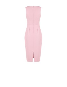 Vestido tubinho com faixa em cetim e detalhe de joia Rinascimento 2