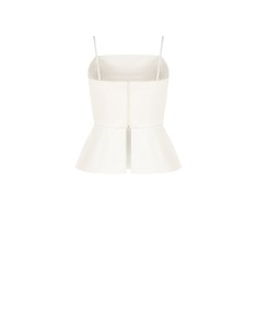 Top peplum em pele sintética Rinascimento 2