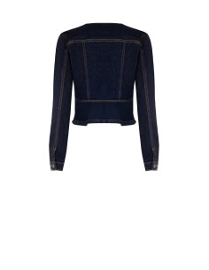 Casaco de ganga elástico com folho na parte de trás Rinascimento 2