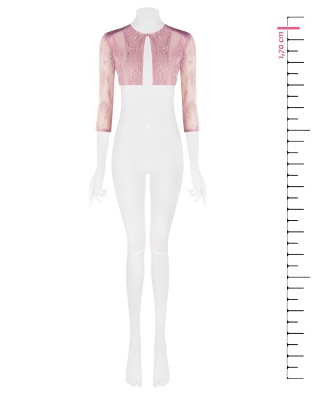 Bolero Tapa-Ombros em Renda e Tule Elástico Rinascimento