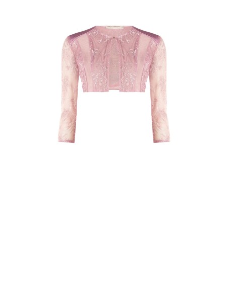 Bolero Capa para Ombros em Renda e Tule Elástico Rinascimento