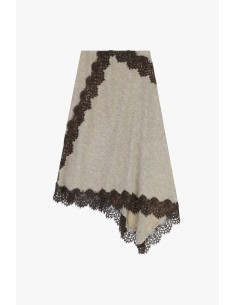 Saia Assimétrica com Borda em Renda Dixie 2