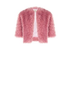 Casaco curto em pêlo sintético com mangas 3/4 Rinascimento