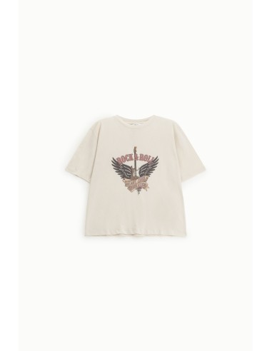 T-shirt de manga curta com estampa Rock and Roll Dixie
