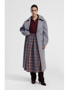 Trench-coat longo de abotoamento duplo com cinto à cintura Dixie