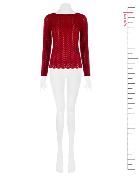 Top justo em malha entrelaçada e perfurada Rinascimento