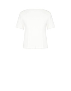 T-shirt regular em algodão com estampa de logótipo em laminado Rinascimento 2