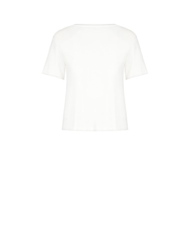 T-Shirt Regular em Algodão com Estampado de Logótipo em Laminado Rinascimento