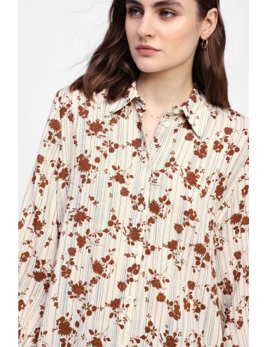 Camisa de Manga Longa Estampada Dixie