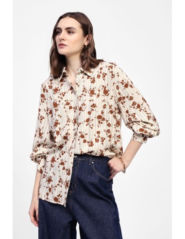 Camisa de Manga Comprida Estampada Dixie