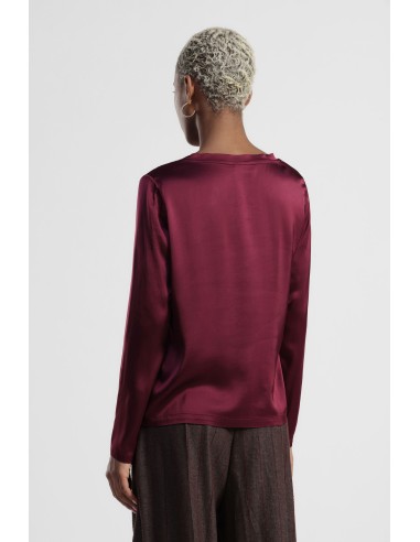 Top de Manga Comprida com Decote Redondo Dixie