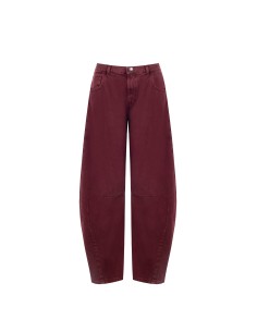 Jeans Balloon com placa de logo no bolso traseiro Rinascimento 2