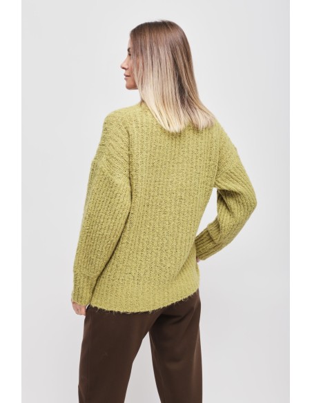 Camisola Mohair com Decote em V Maryley