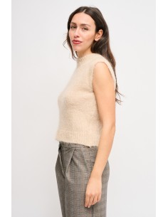 Camisola Nuvola Sem Mangas Em Mohair Maryley 2