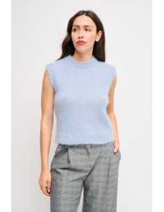 Camisola Nuvola Sem Mangas Em Mohair Maryley 2