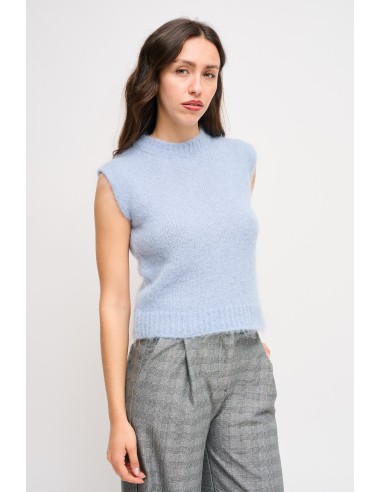 Malha Nuvola Sem Mangas em Mohair Maryley