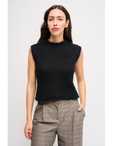 Camisola Nuvola Sem Mangas Em Mohair Maryley