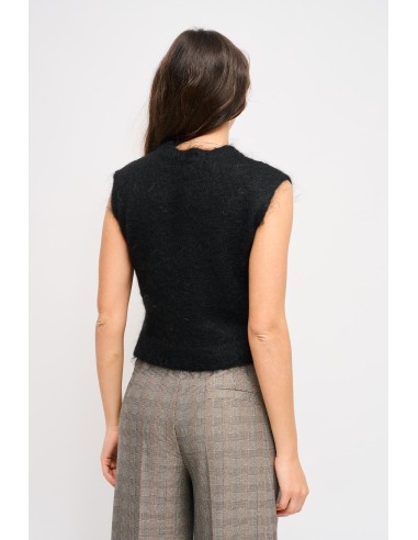 Camisola Nuvola sem mangas em mohair Maryley