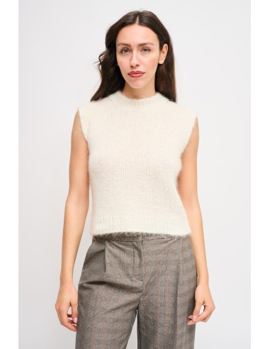 Camisola Nuvola Sem Mangas em Mohair Maryley