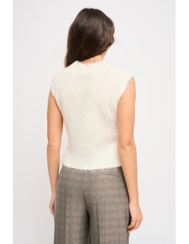 Top Nuvola sem mangas em mohair Maryley