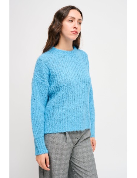 Camisola Macia de Gola Redonda Maryley