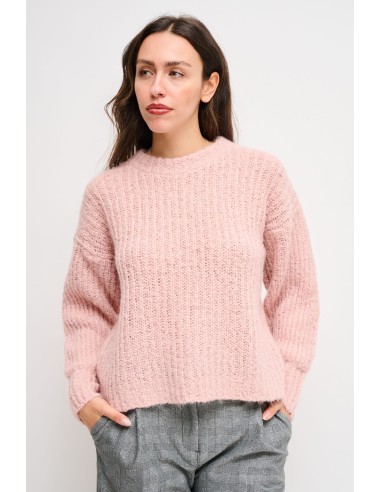 Malha macia de gola redonda Maryley