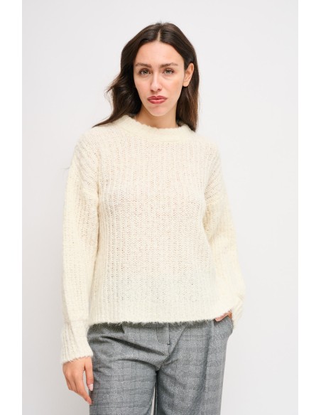 Camisola macia de gola redonda Maryley