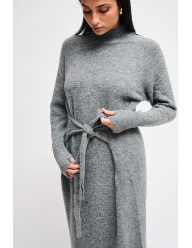 Vestido em malha com faixa Maryley