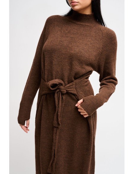 Vestido em malha com faixa Maryley