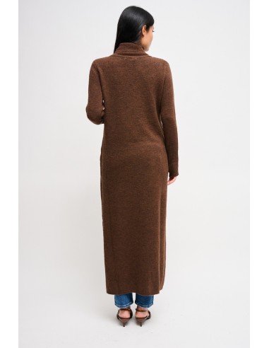 Vestido em malha com fenda Maryley