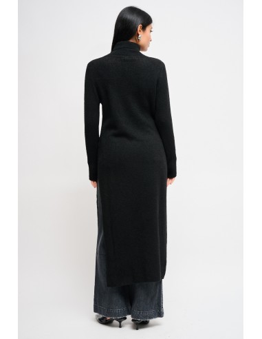 Vestido em malha com fenda Maryley