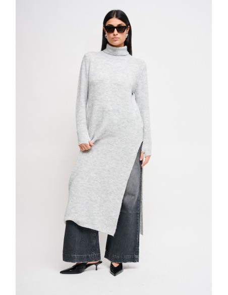 Vestido Em Malha Com Fenda Maryley