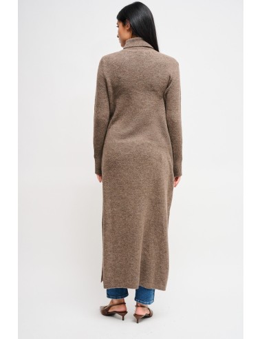 Vestido em malha com fenda Maryley