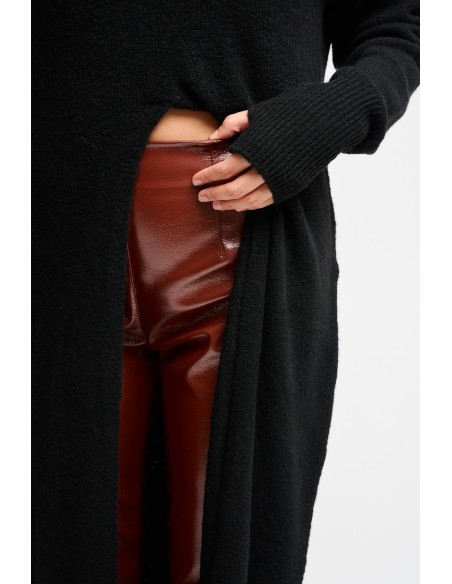 Malha longa com fenda Maryley