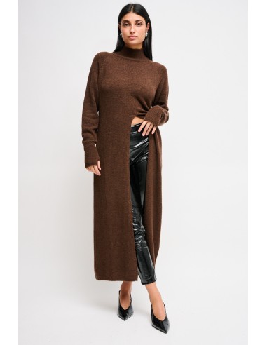 Malha longa com fenda Maryley