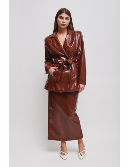 Saia Longuete Em Vinil Maryley