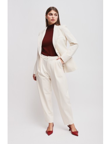 Calças Barrel em Ponto Milano Maryley