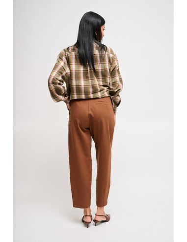 Calças Barrel em Punto Milano Maryley