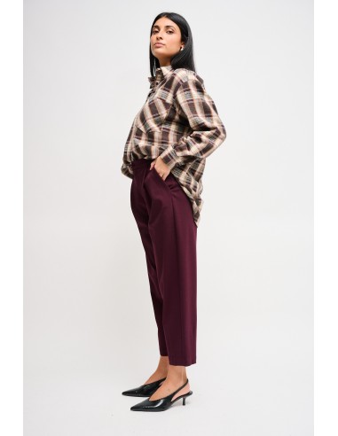 Calças Barrel em Ponto Milano Maryley