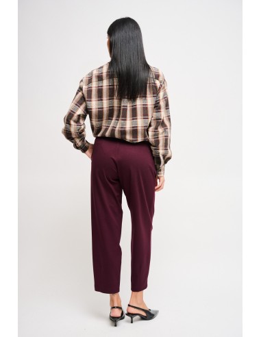 Calças Barrel em Punto Milano Maryley