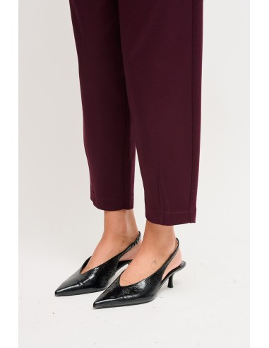 Calças Barrel em Punto Milano Maryley