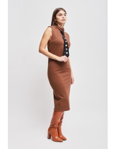 Vestido em Punto Milano com Gravata Maryley 2