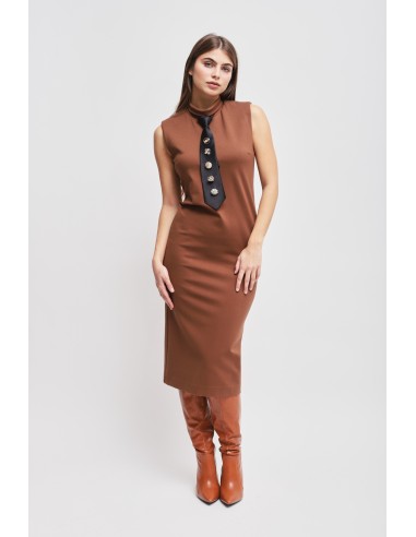 Vestido em Punto Milano com Gravata Maryley